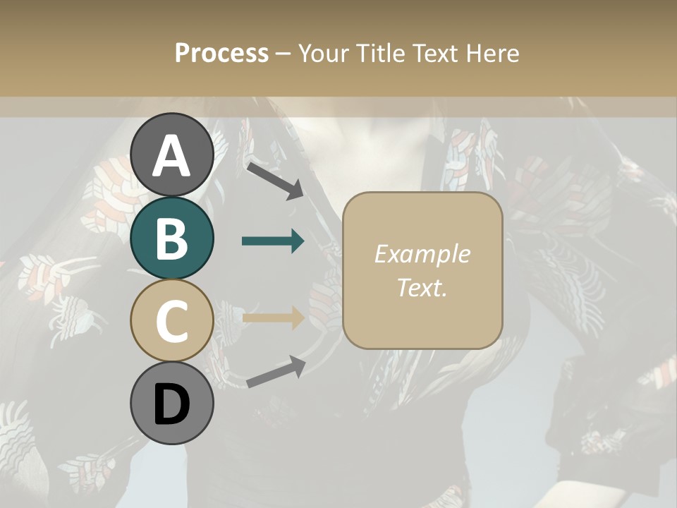 Lips Black Posing PowerPoint Template