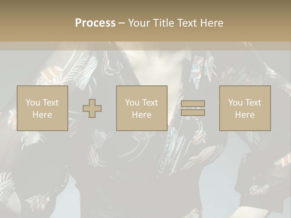 Lips Black Posing PowerPoint Template