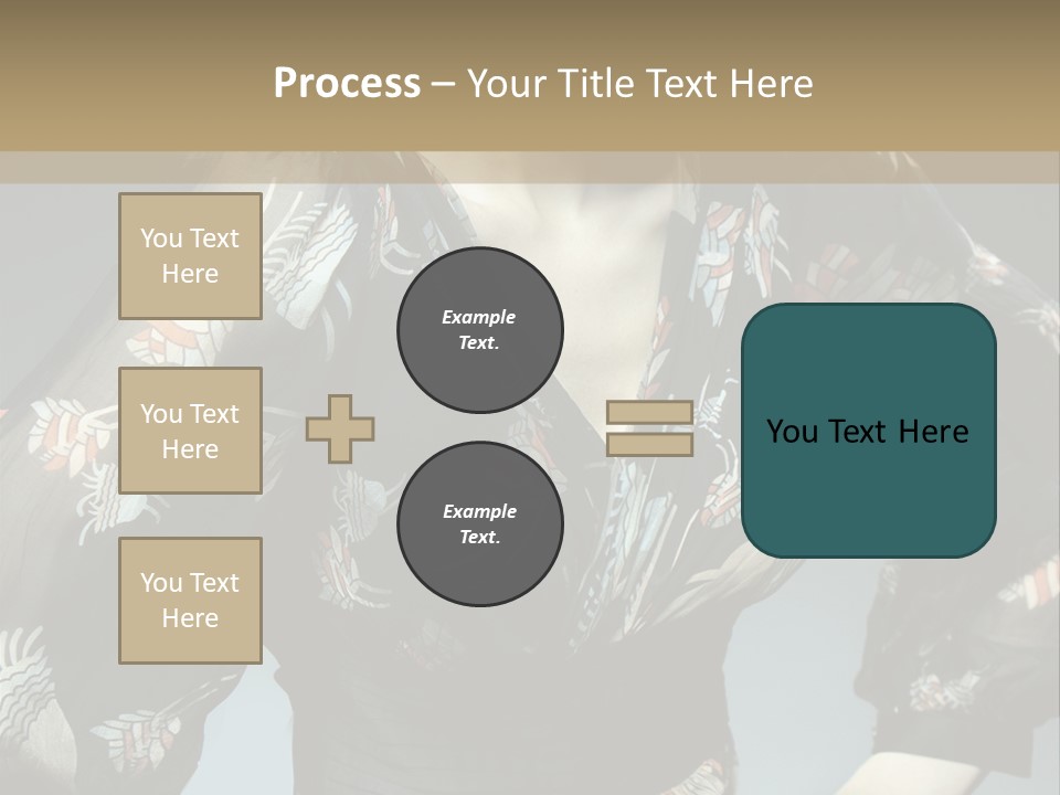 Lips Black Posing PowerPoint Template