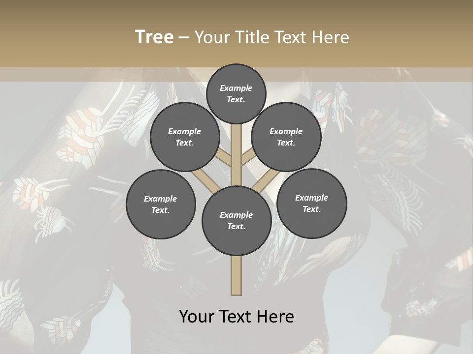 Lips Black Posing PowerPoint Template