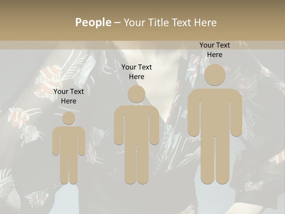 Lips Black Posing PowerPoint Template