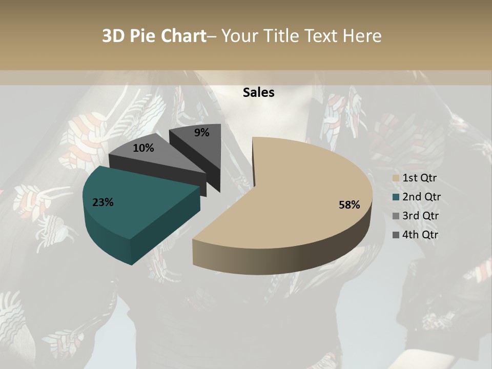 Lips Black Posing PowerPoint Template