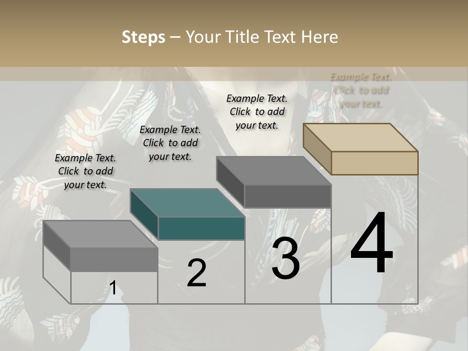 Lips Black Posing PowerPoint Template
