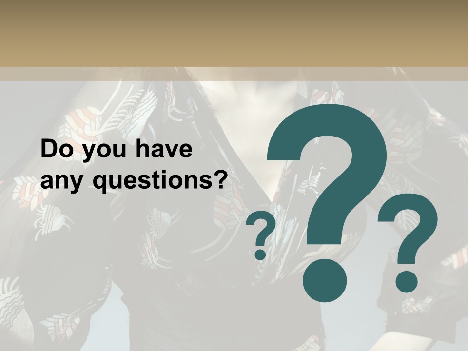 Lips Black Posing PowerPoint Template