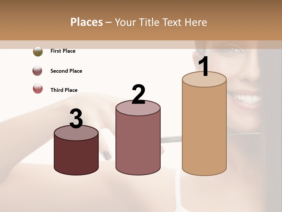 White Space Hairdo PowerPoint Template