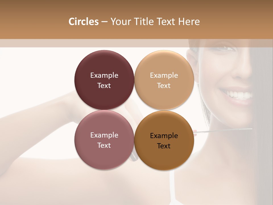 White Space Hairdo PowerPoint Template