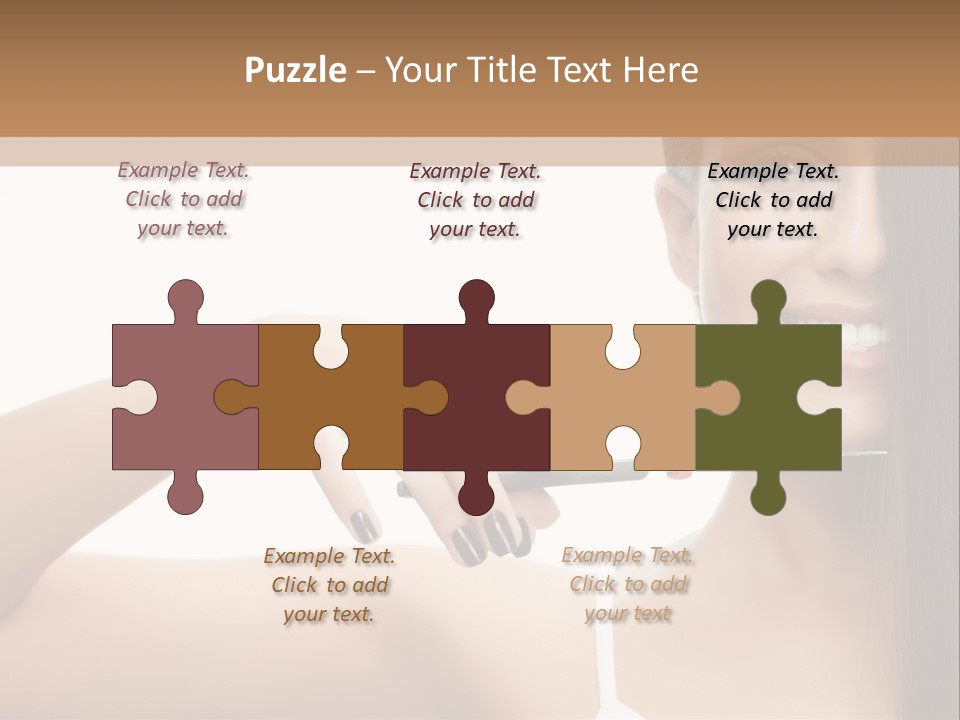 White Space Hairdo PowerPoint Template