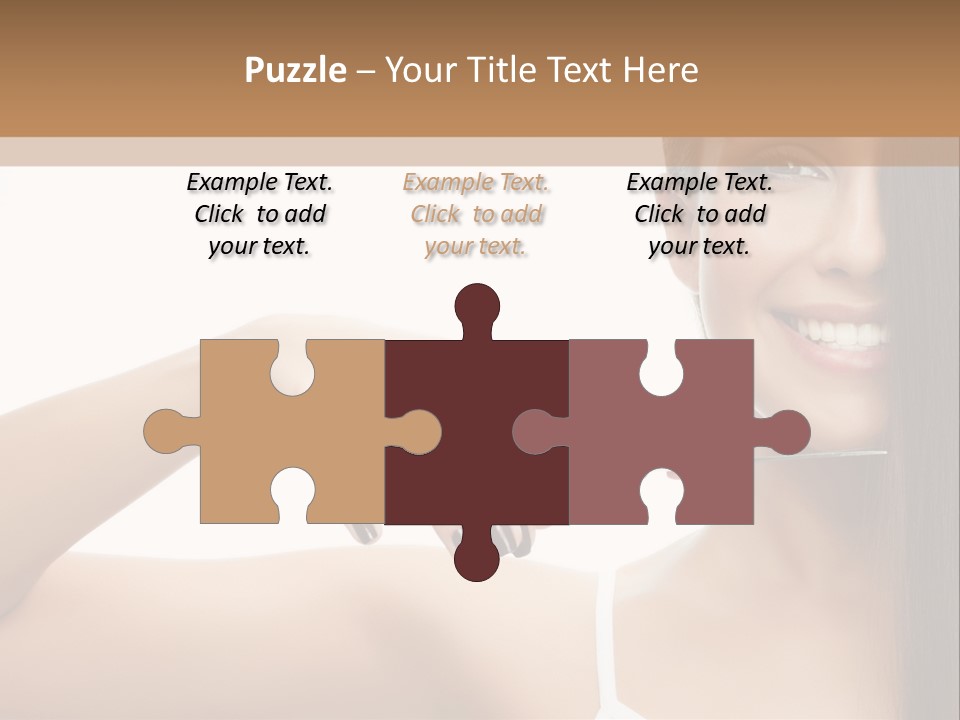 White Space Hairdo PowerPoint Template