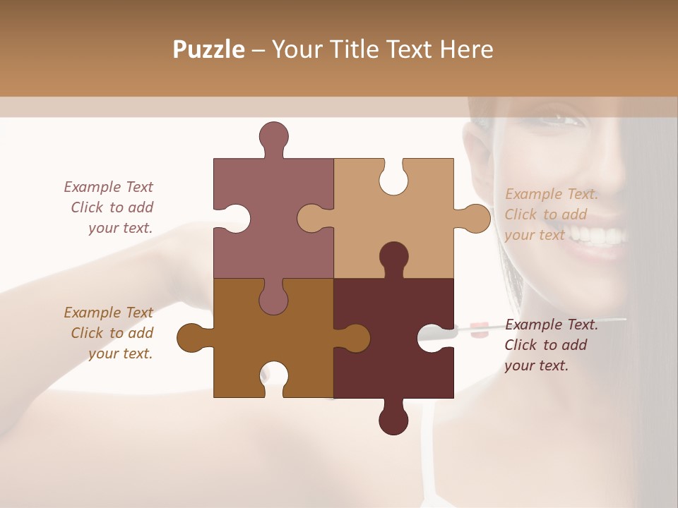 White Space Hairdo PowerPoint Template