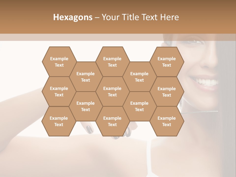 White Space Hairdo PowerPoint Template