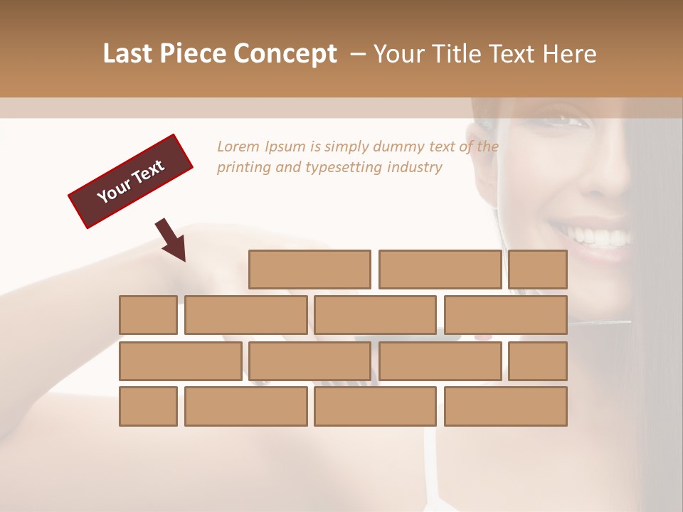 White Space Hairdo PowerPoint Template
