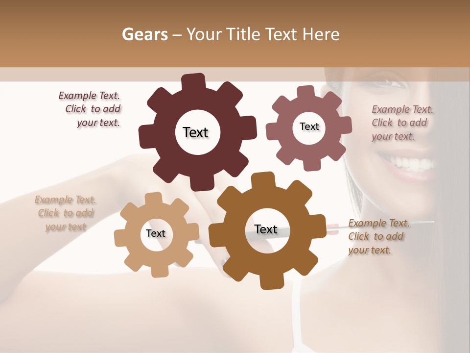 White Space Hairdo PowerPoint Template