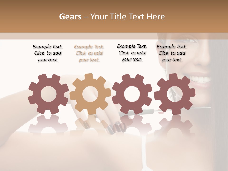 White Space Hairdo PowerPoint Template