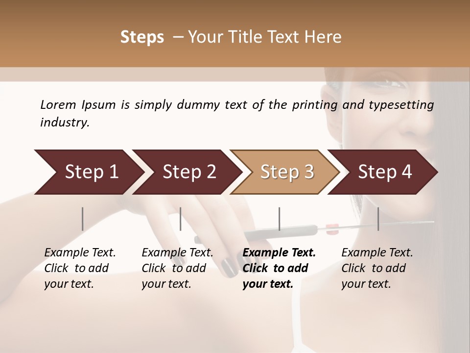 White Space Hairdo PowerPoint Template