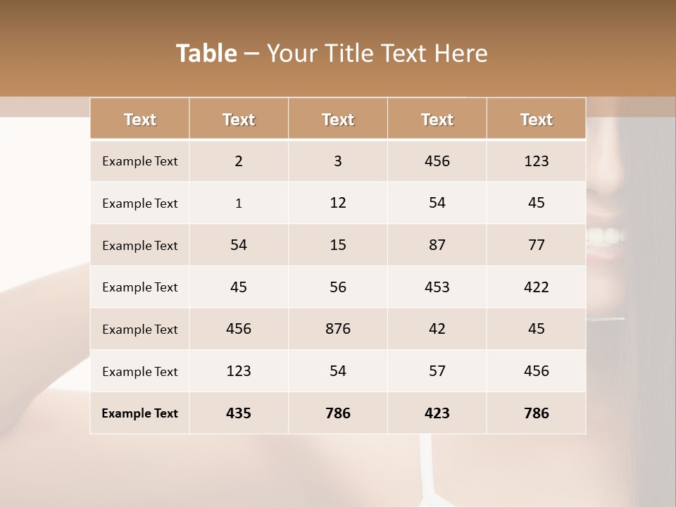 White Space Hairdo PowerPoint Template