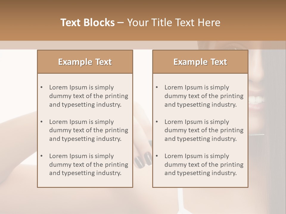 White Space Hairdo PowerPoint Template