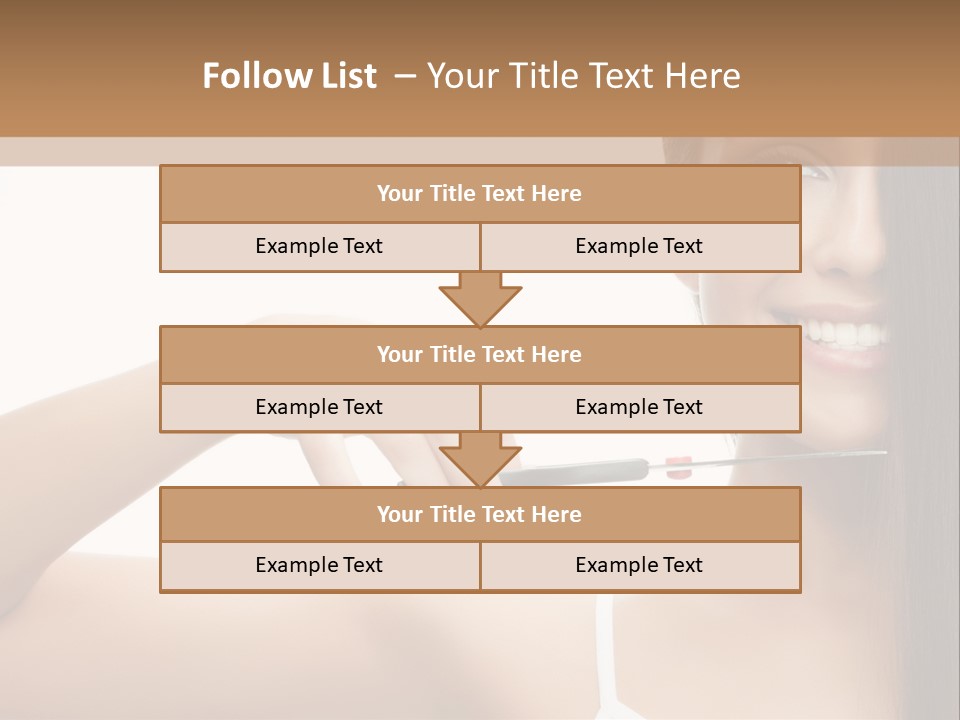 White Space Hairdo PowerPoint Template