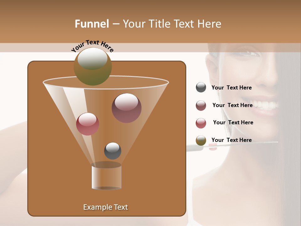 White Space Hairdo PowerPoint Template