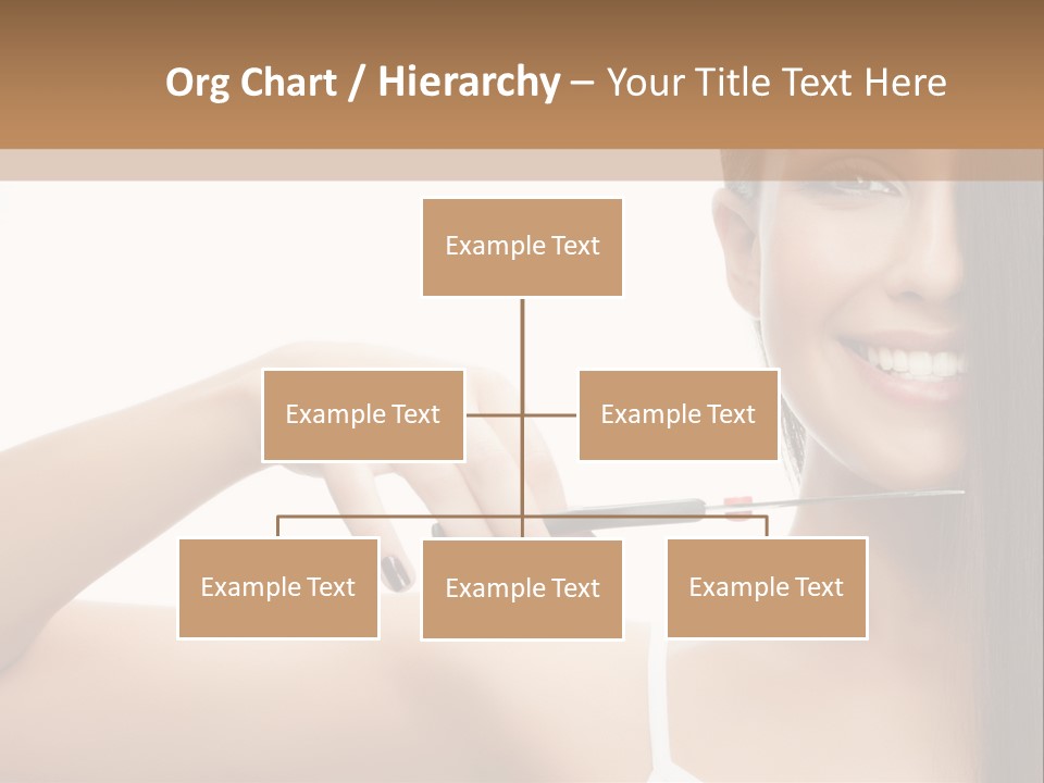 White Space Hairdo PowerPoint Template