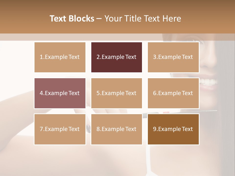 White Space Hairdo PowerPoint Template