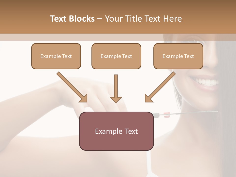 White Space Hairdo PowerPoint Template