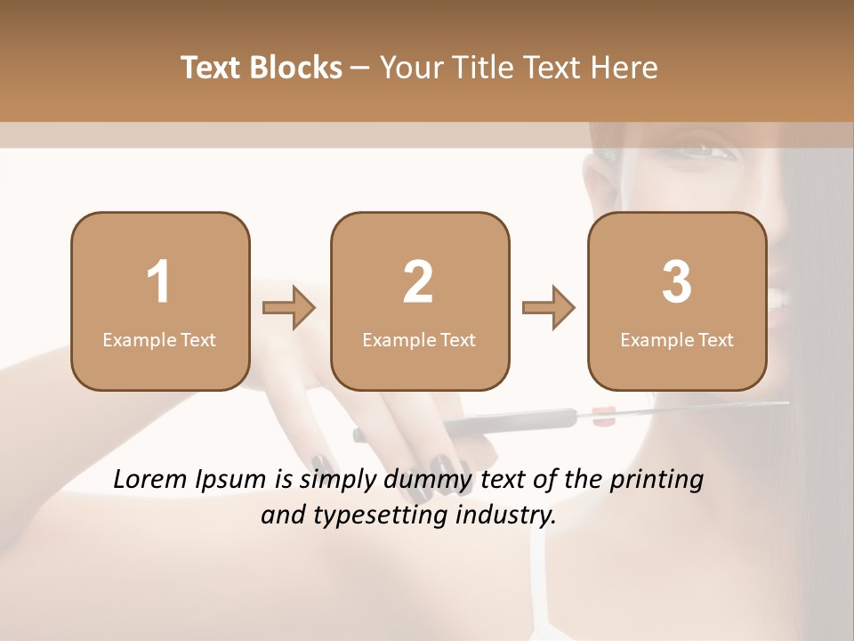 White Space Hairdo PowerPoint Template