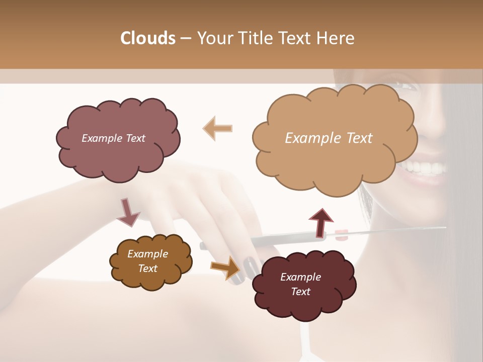 White Space Hairdo PowerPoint Template