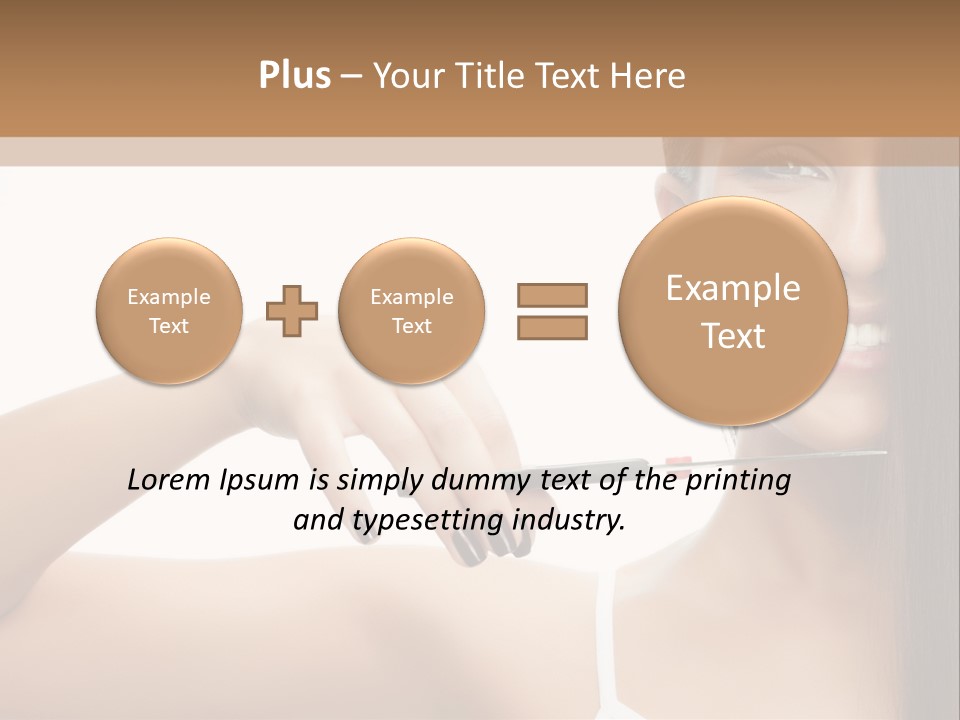 White Space Hairdo PowerPoint Template