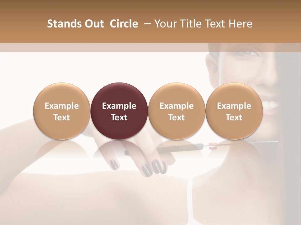 White Space Hairdo PowerPoint Template