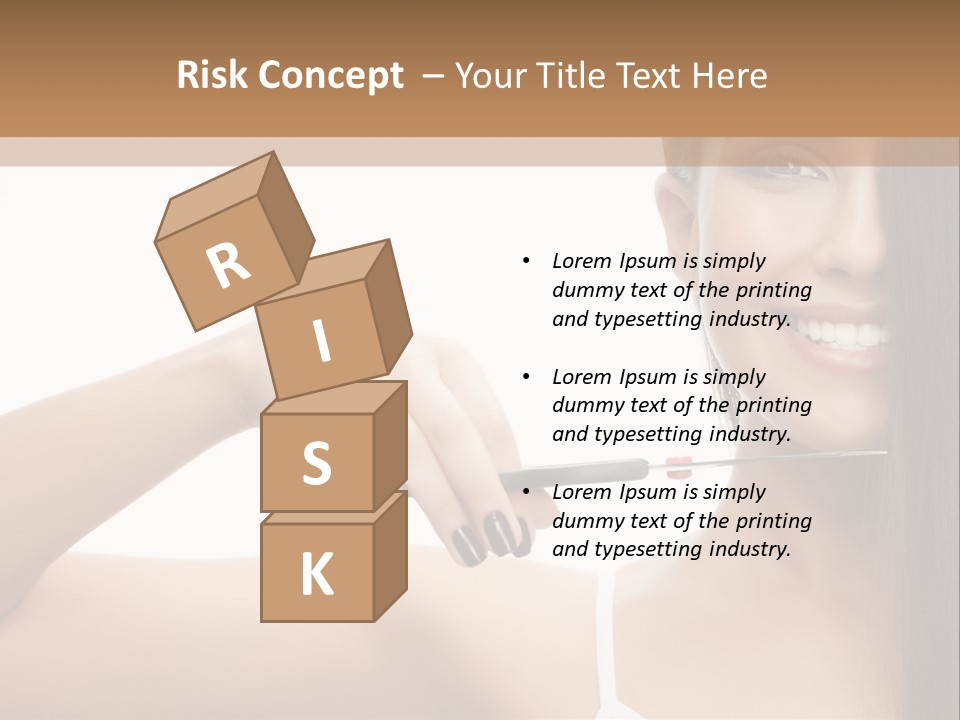 White Space Hairdo PowerPoint Template