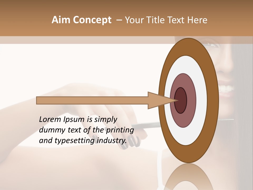 White Space Hairdo PowerPoint Template