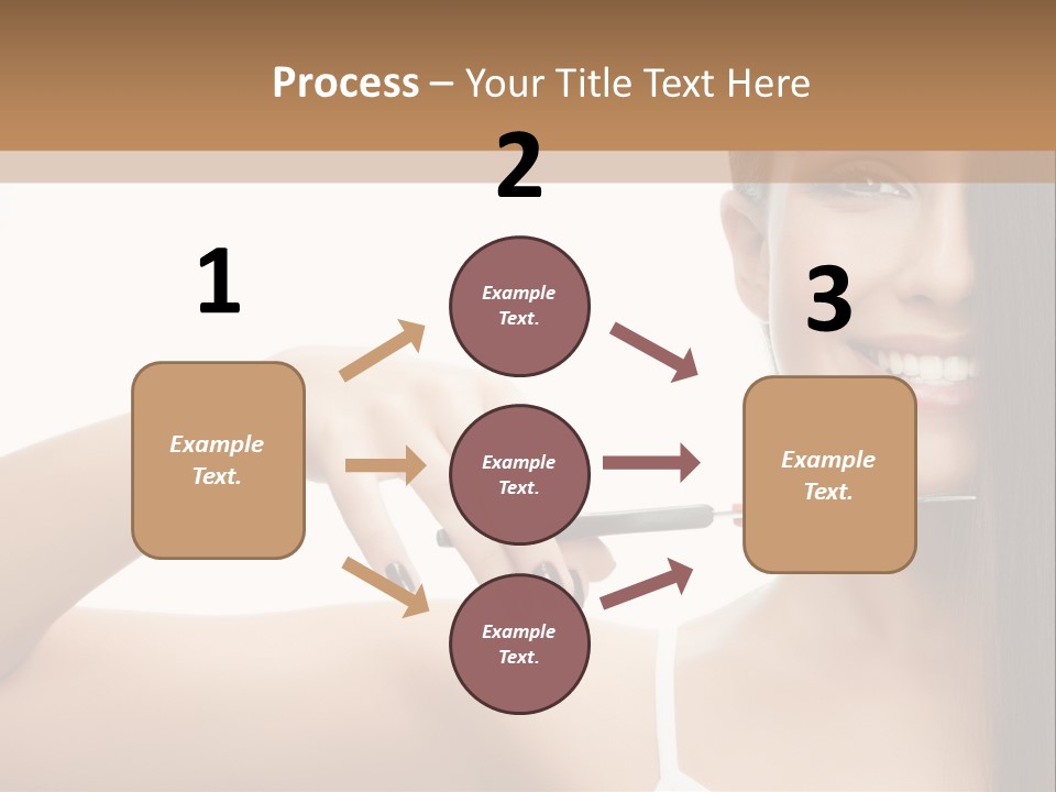 White Space Hairdo PowerPoint Template
