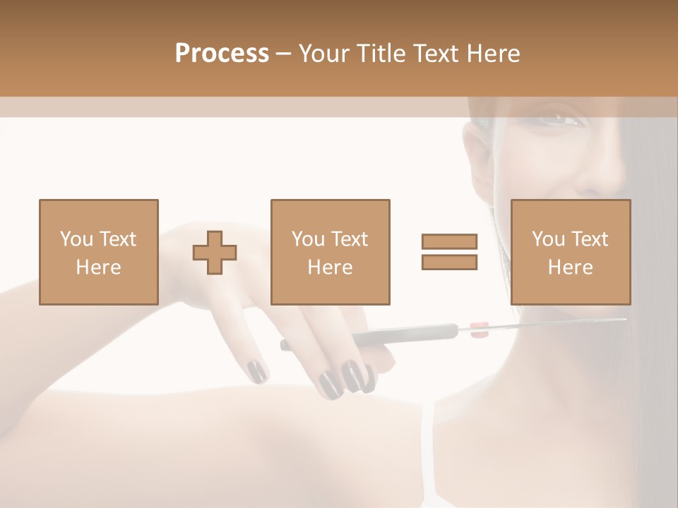 White Space Hairdo PowerPoint Template