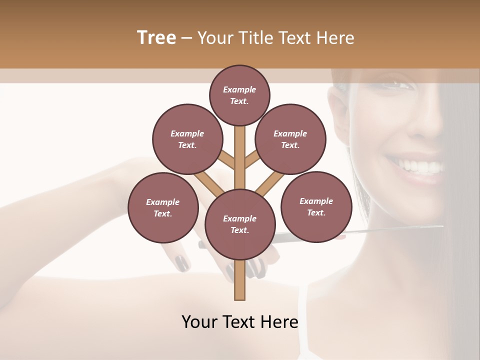 White Space Hairdo PowerPoint Template