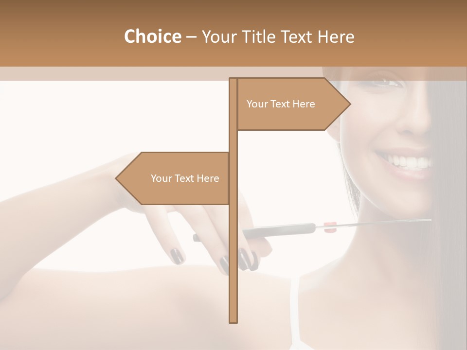 White Space Hairdo PowerPoint Template