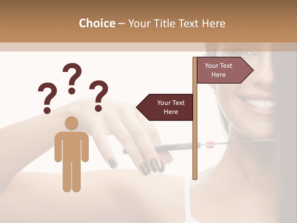 White Space Hairdo PowerPoint Template