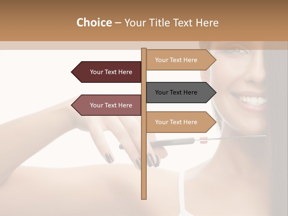 White Space Hairdo PowerPoint Template