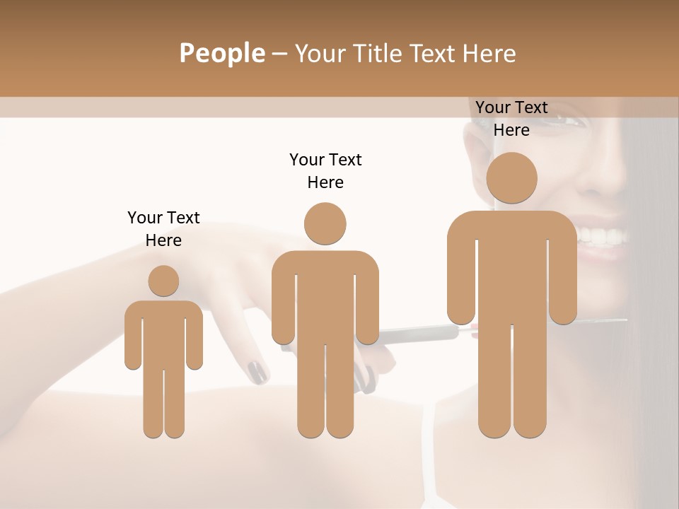 White Space Hairdo PowerPoint Template