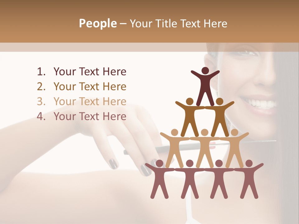 White Space Hairdo PowerPoint Template