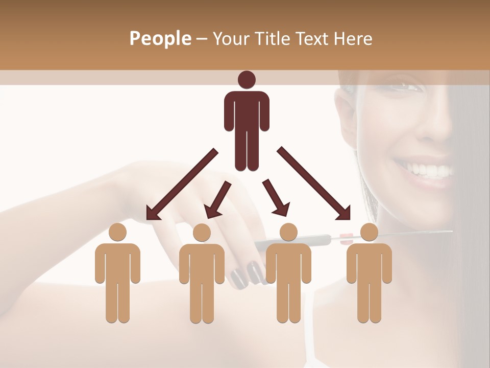 White Space Hairdo PowerPoint Template