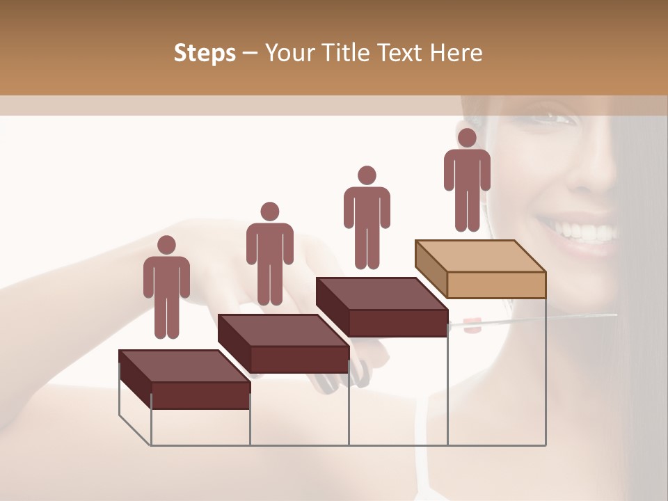 White Space Hairdo PowerPoint Template