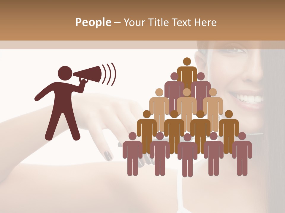 White Space Hairdo PowerPoint Template