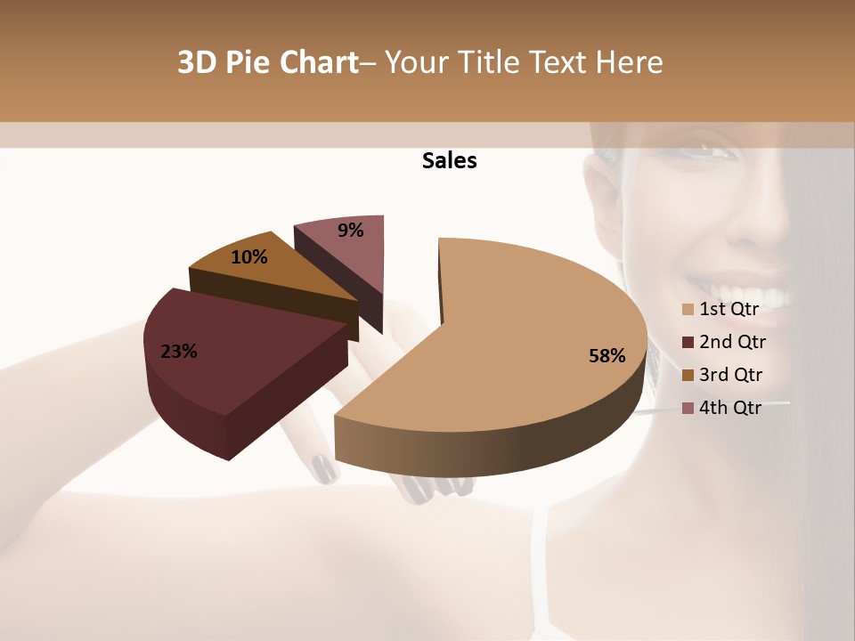 White Space Hairdo PowerPoint Template