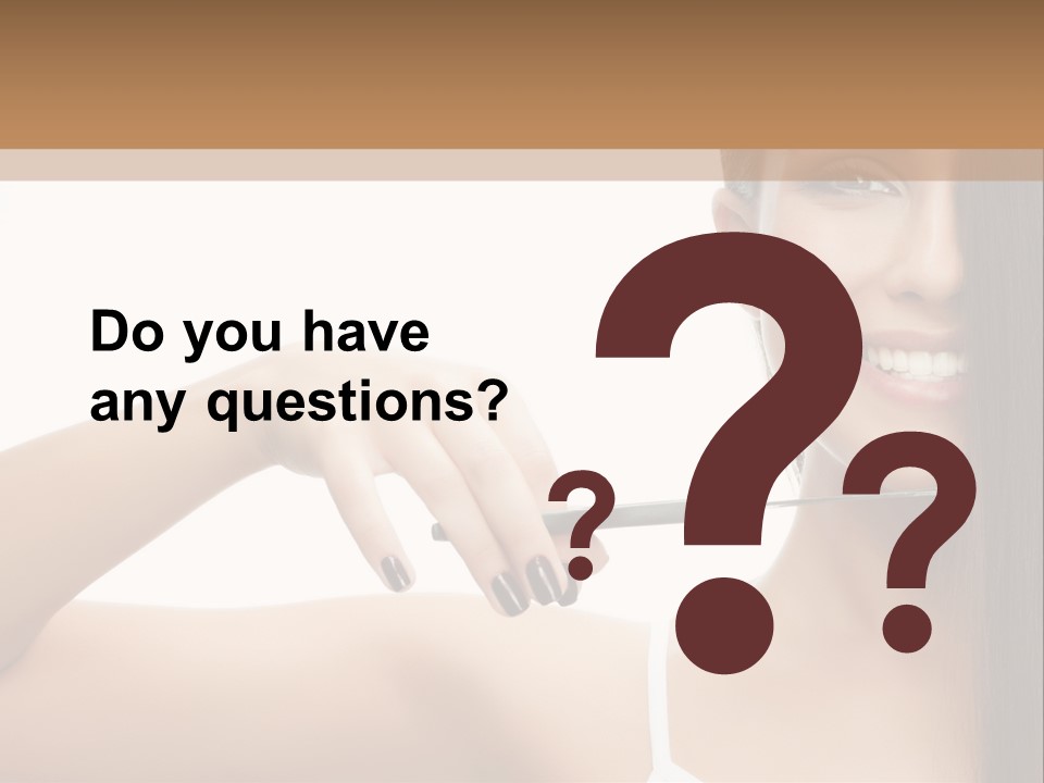 White Space Hairdo PowerPoint Template