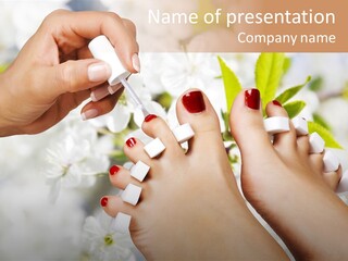 Peeling Hand Relaxation PowerPoint Template