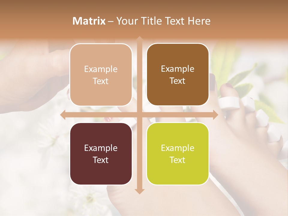 Peeling Hand Relaxation PowerPoint Template