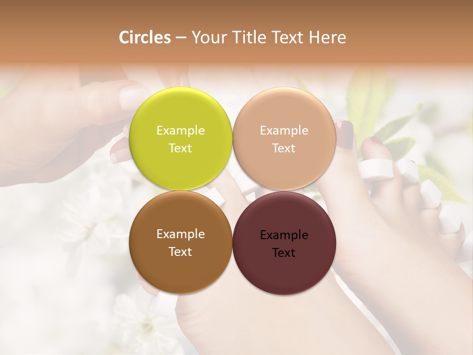 Peeling Hand Relaxation PowerPoint Template