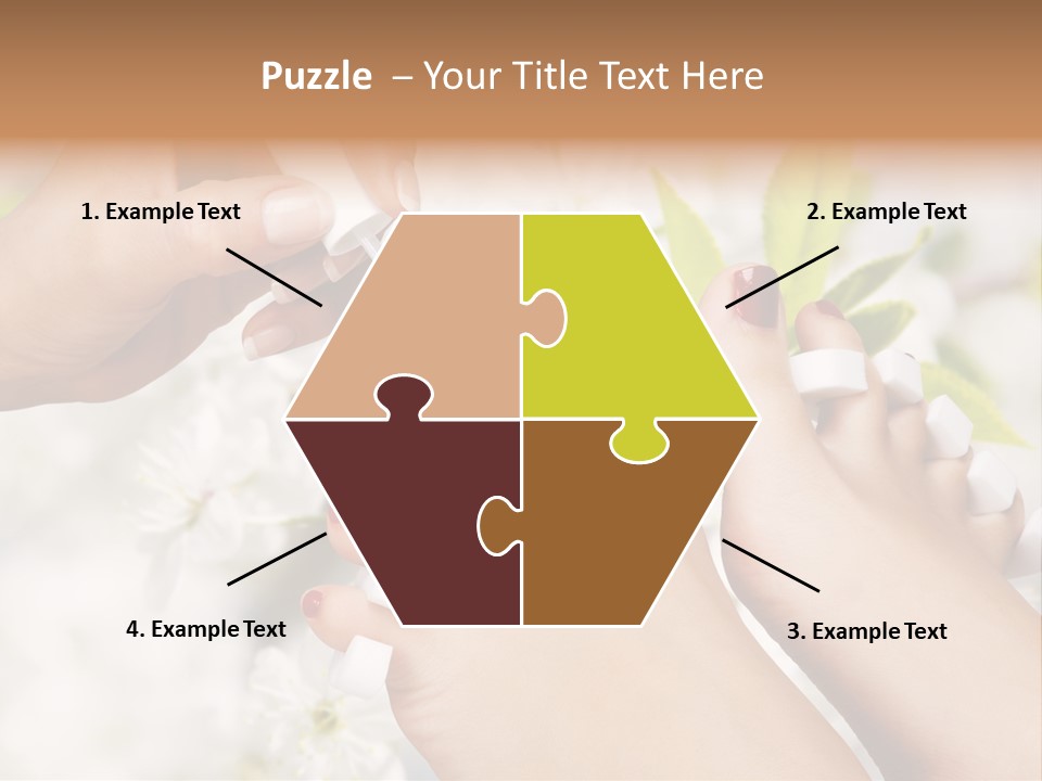 Peeling Hand Relaxation PowerPoint Template