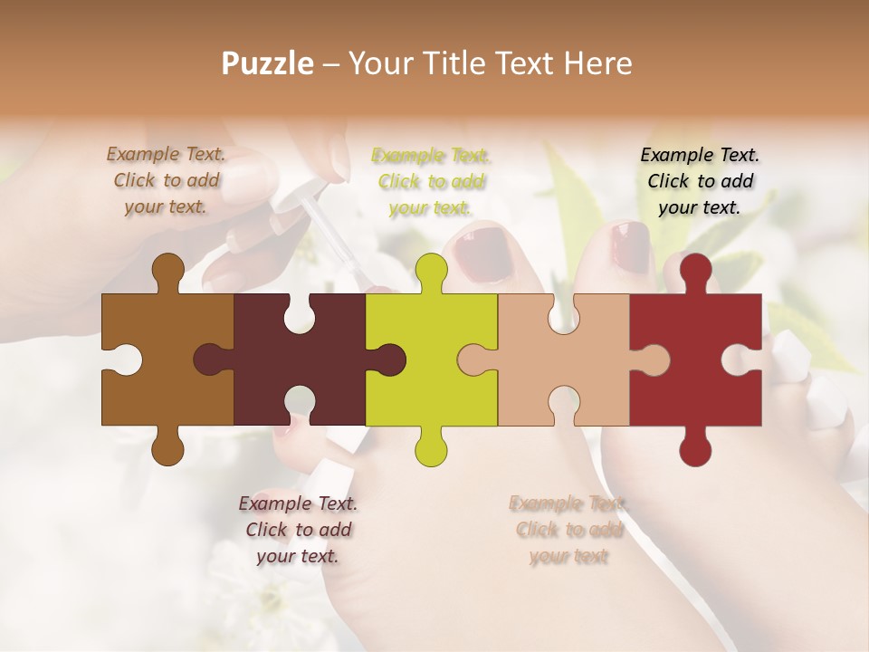 Peeling Hand Relaxation PowerPoint Template