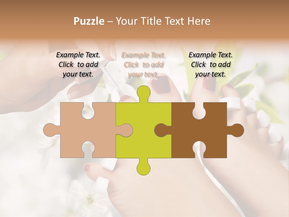 Peeling Hand Relaxation PowerPoint Template